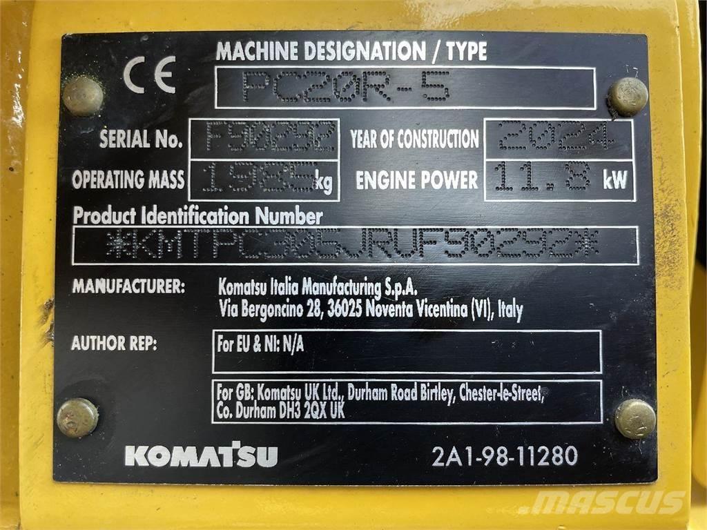 Komatsu PC20R-5 Kolesové rýpadlá