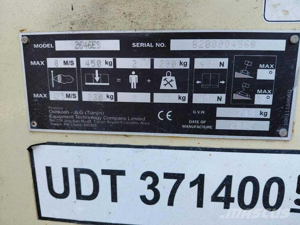 JLG 2646ES Nožnicové zdvíhacie plošiny