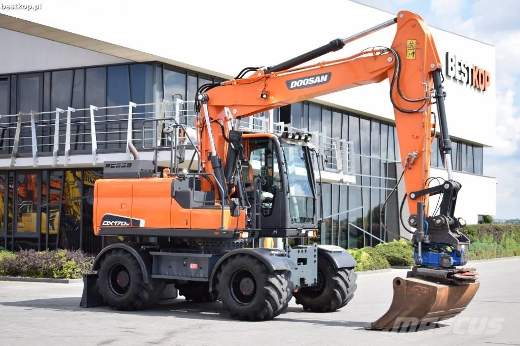 Doosan DX 170 W-5 Kolesové rýpadlá
