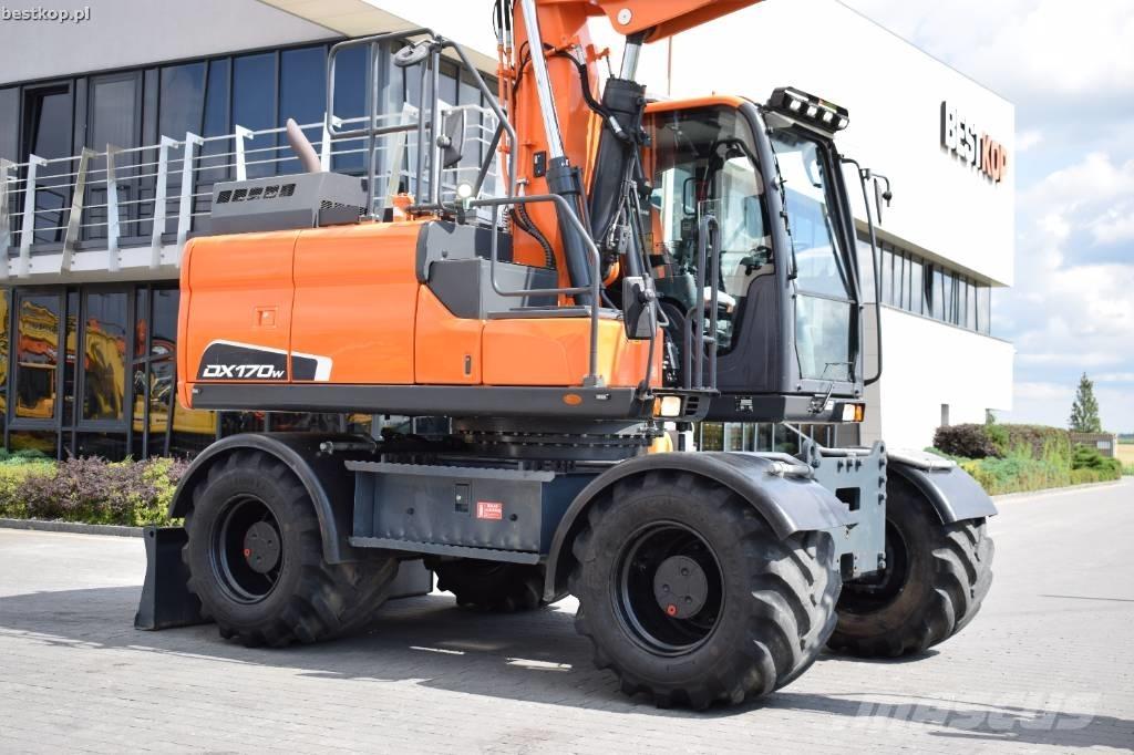 Doosan DX 170 W-5 Kolesové rýpadlá