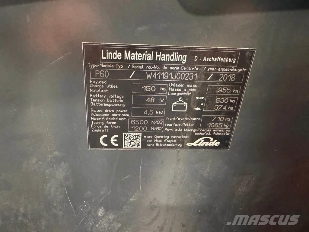 Linde P 60 Manipulácia s materiálom - ostatné