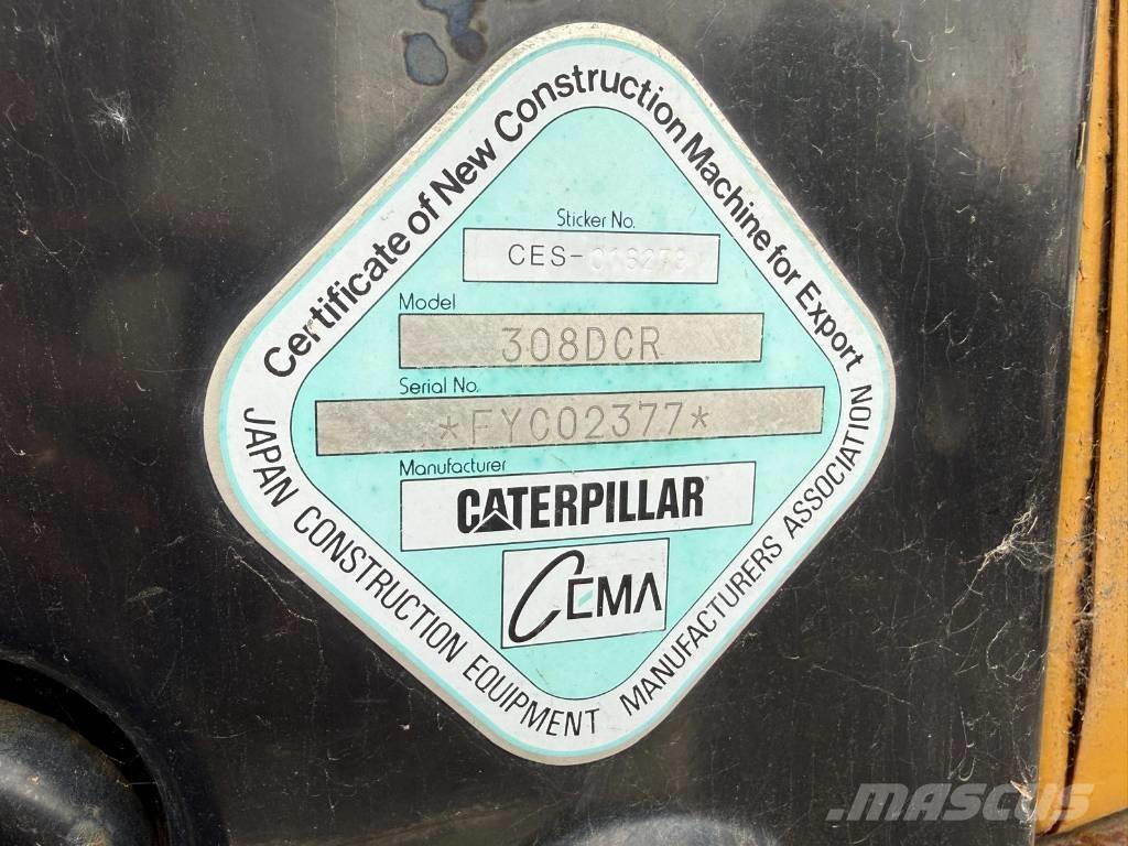 CAT 308 D CR Pásové rýpadlá