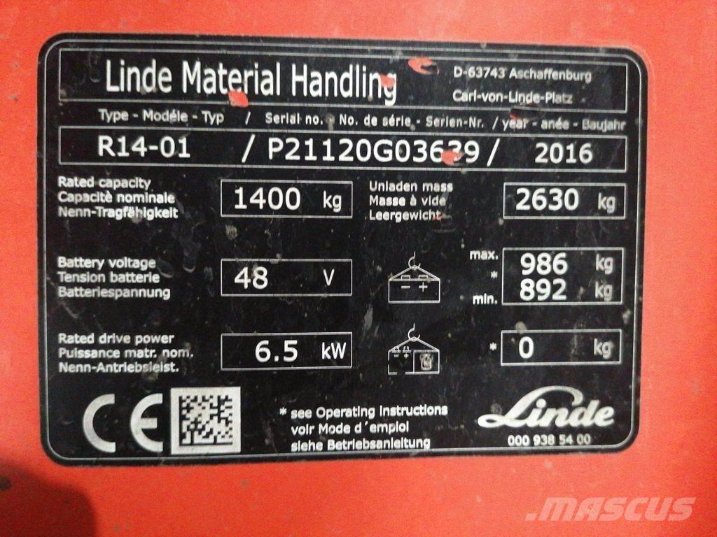 Linde R14-01 Retraky