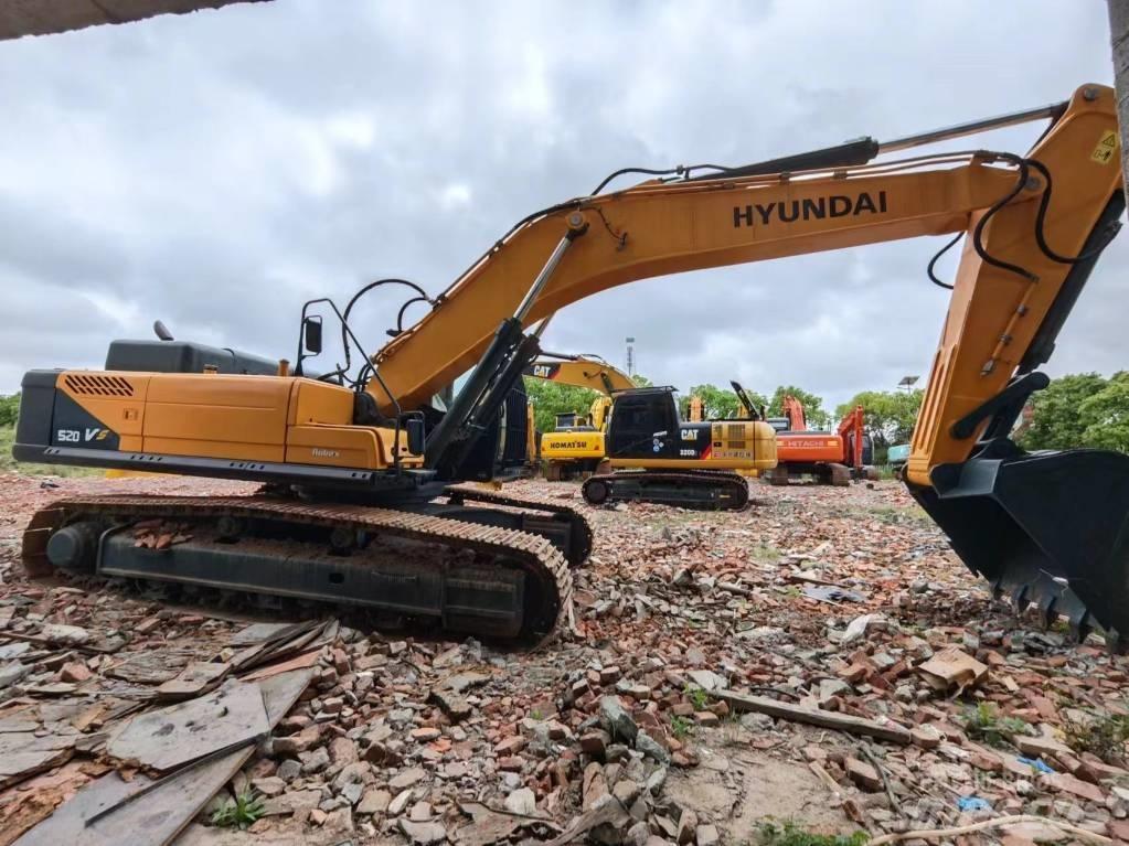 Hyundai Robex 520 VS Pásové rýpadlá