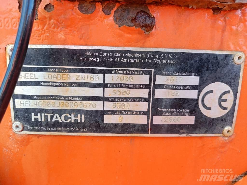Hitachi ZW 180 Kolesové nakladače