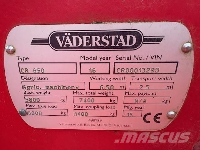 Väderstad Carrier650 Tanierové brány