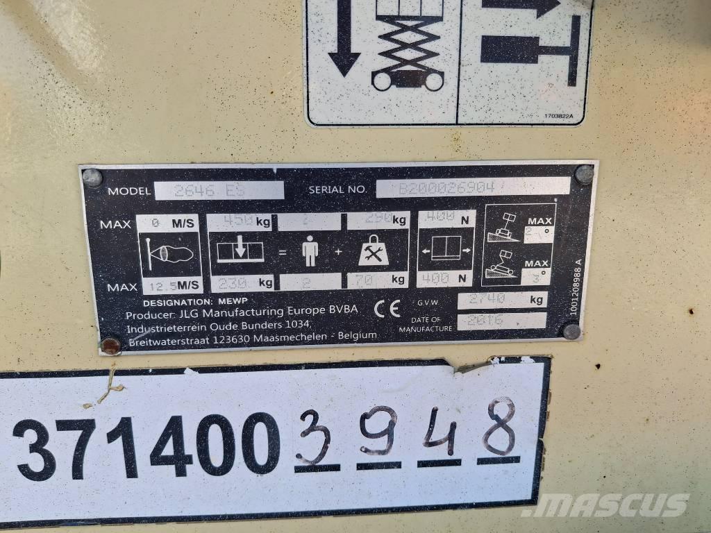 JLG 2646ES Nožnicové zdvíhacie plošiny