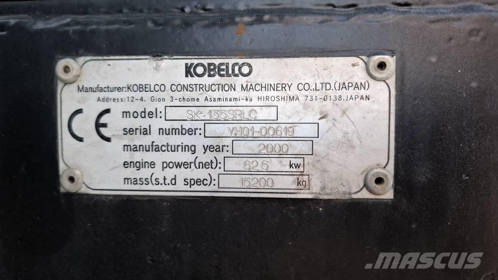 Kobelco SK 135 SR LC Pásové rýpadlá