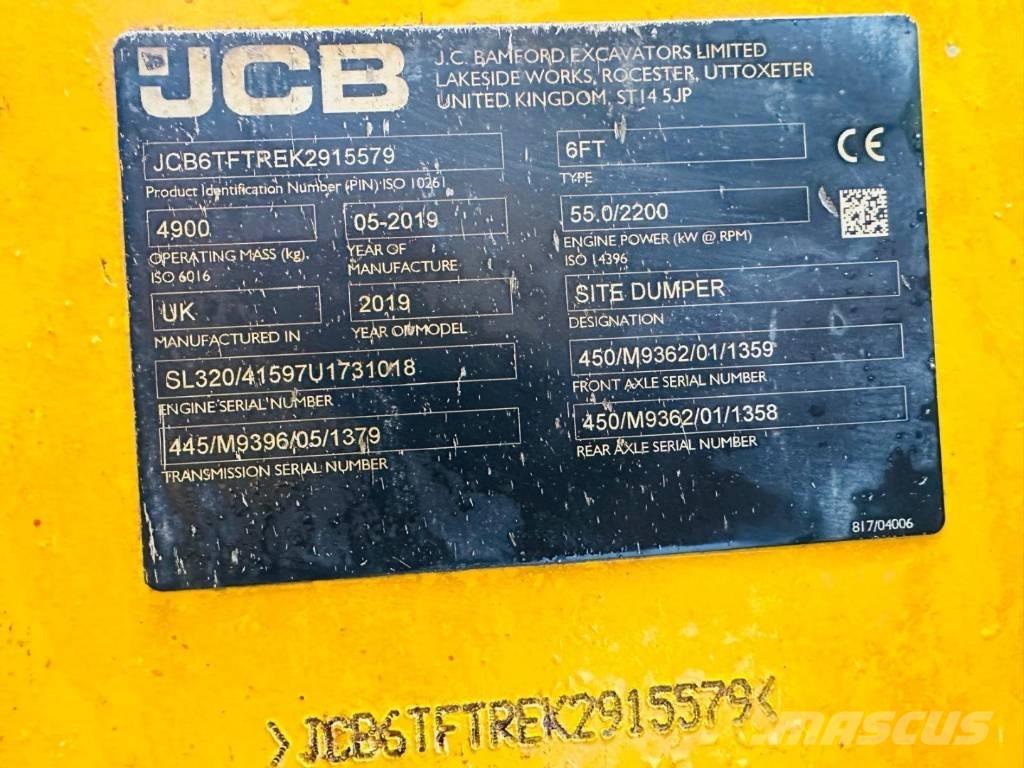 JCB 6 T Stavebné sklápače