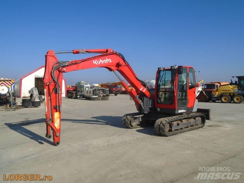 Kubota KX 080-3 Pásové rýpadlá
