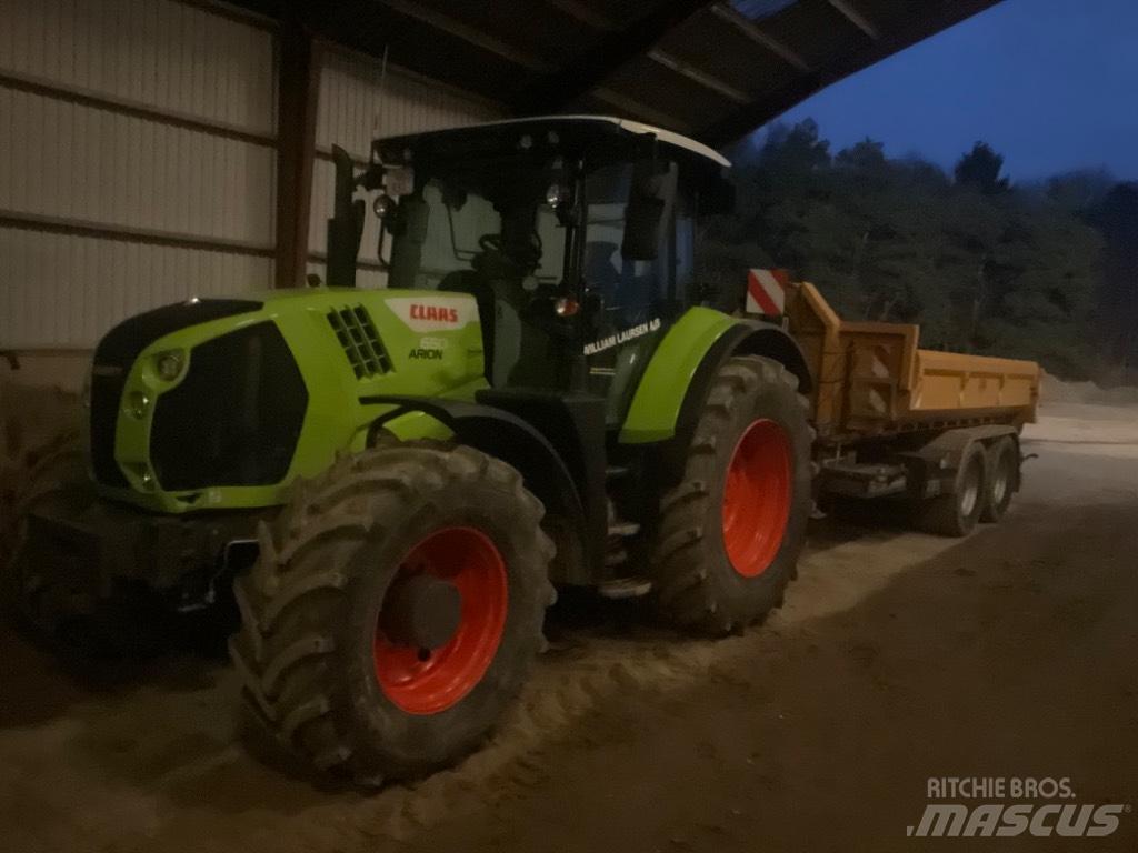 CLAAS ARION 650 cis + Traktory