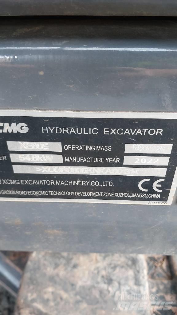 XCMG XE 80 E Midi rýpadlá 7 t - 12 t