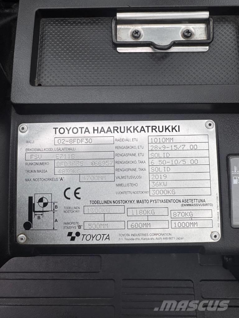 Toyota 02-8 FDF 30 Dieselové vozíky