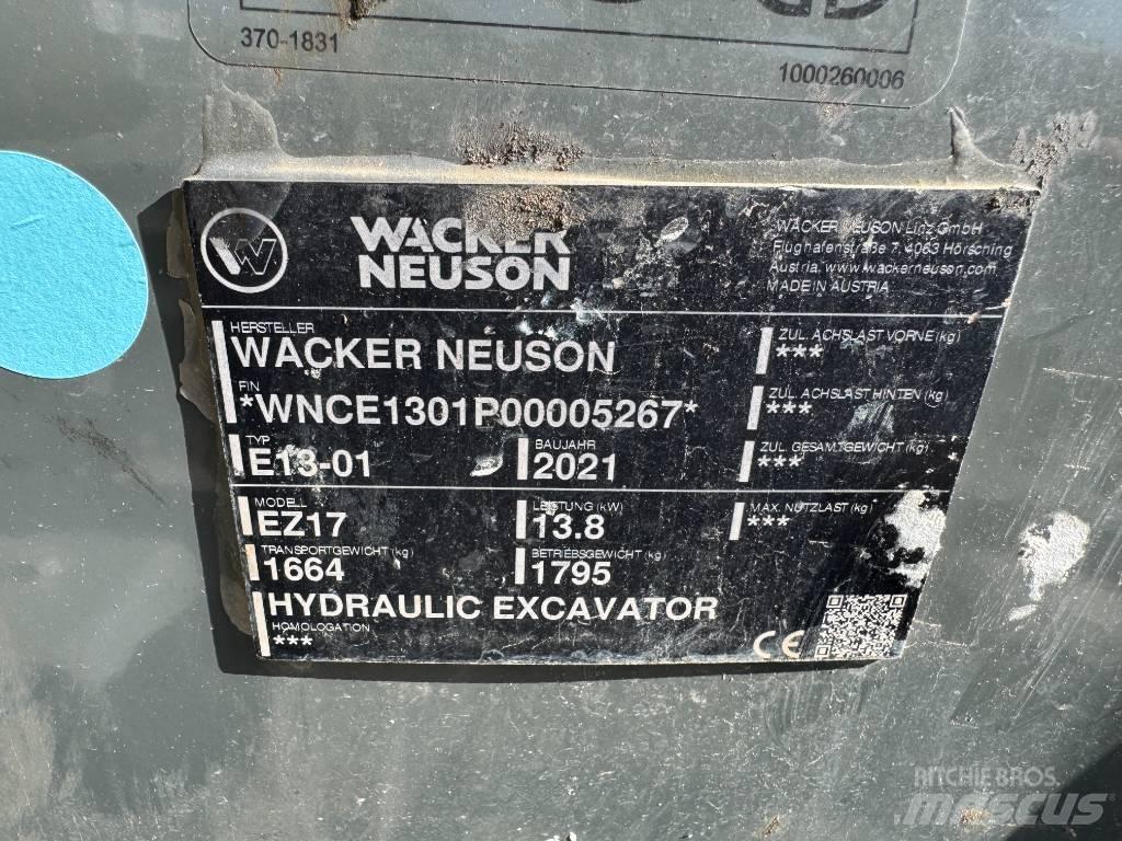 Wacker Neuson EZ17 Pásové rýpadlá
