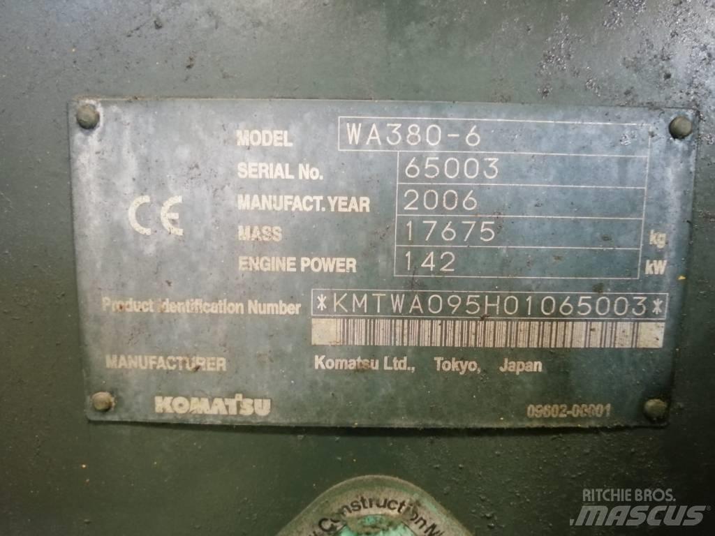 Komatsu WA 380-6 Kolesové nakladače