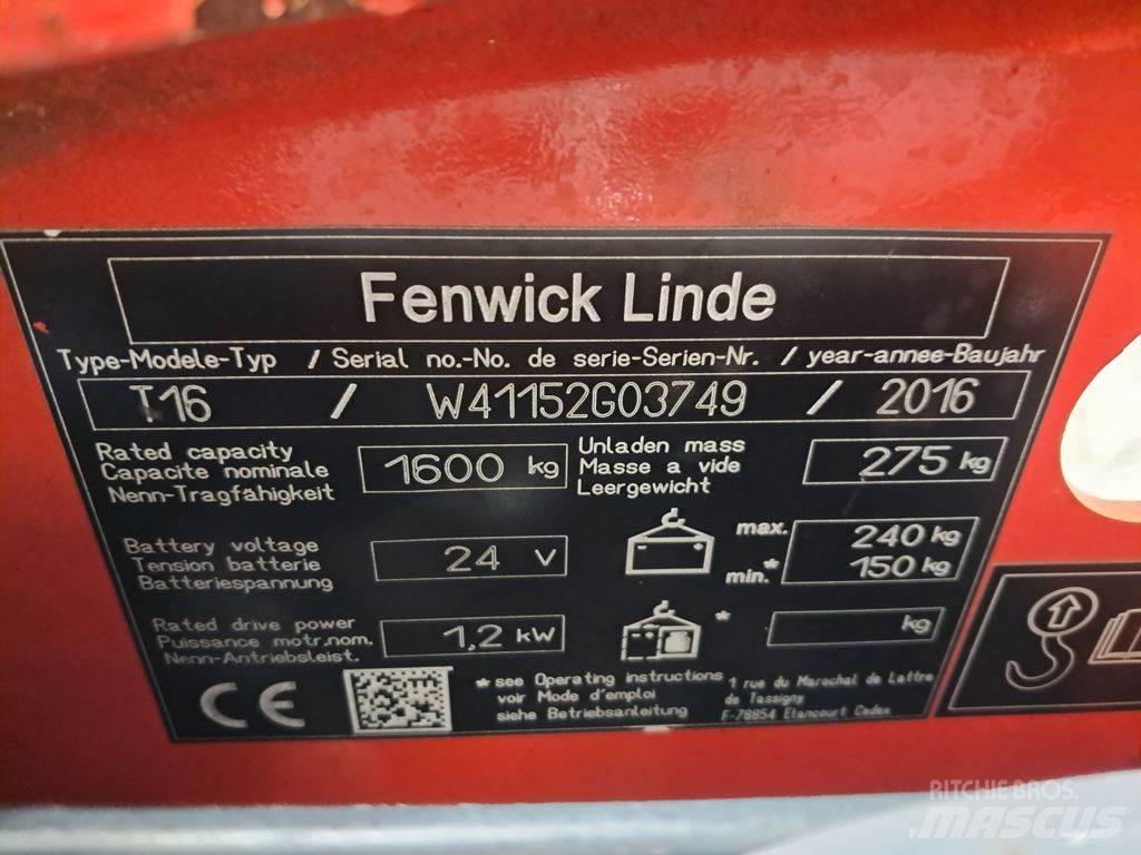 Linde T16 Ručný paletový vozík
