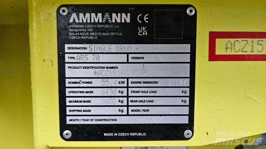 Ammann ARS 70 Tandemové valce
