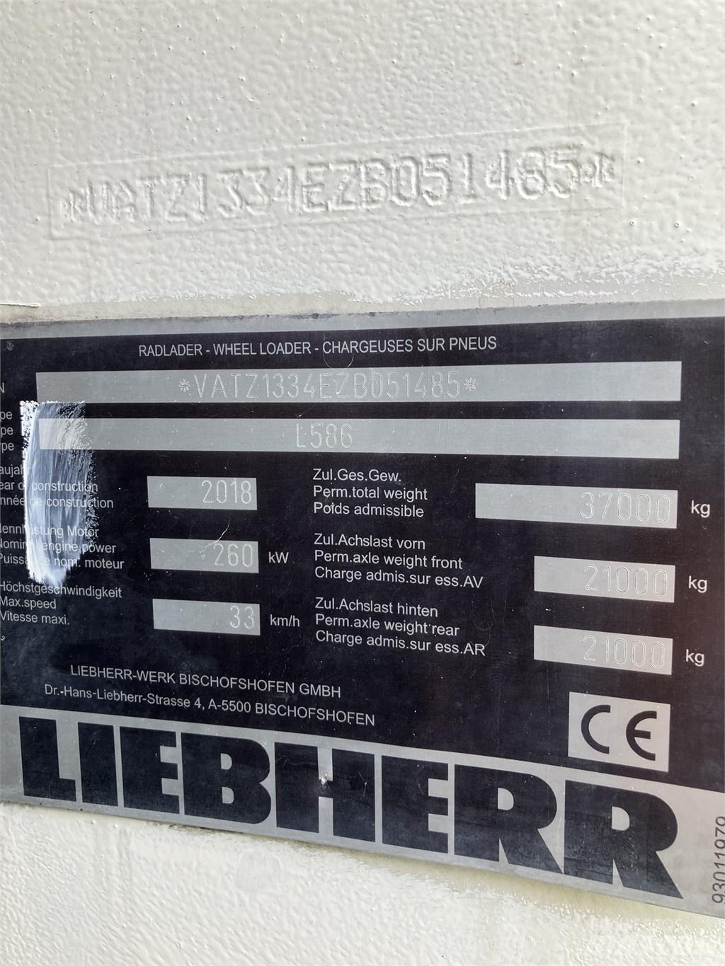 Liebherr L586 Xpower Kolesové nakladače