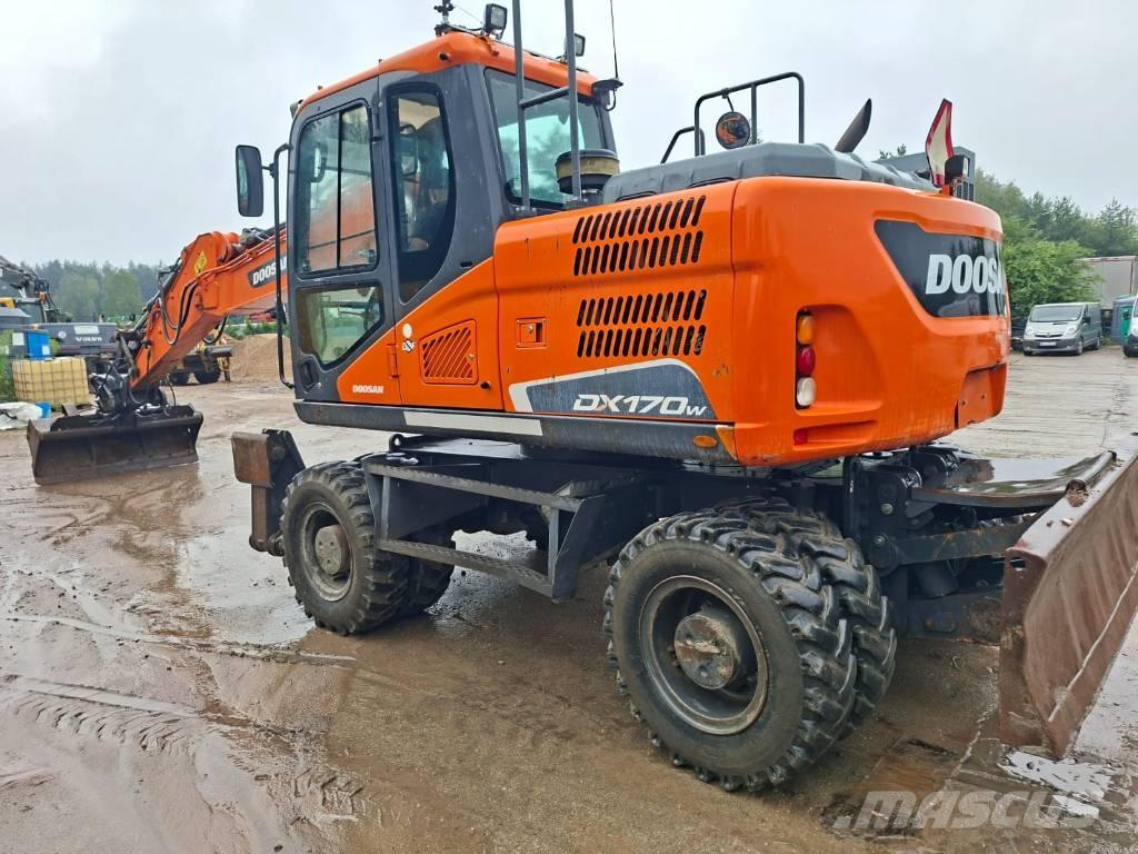 Doosan DX 170 W Kolesové rýpadlá