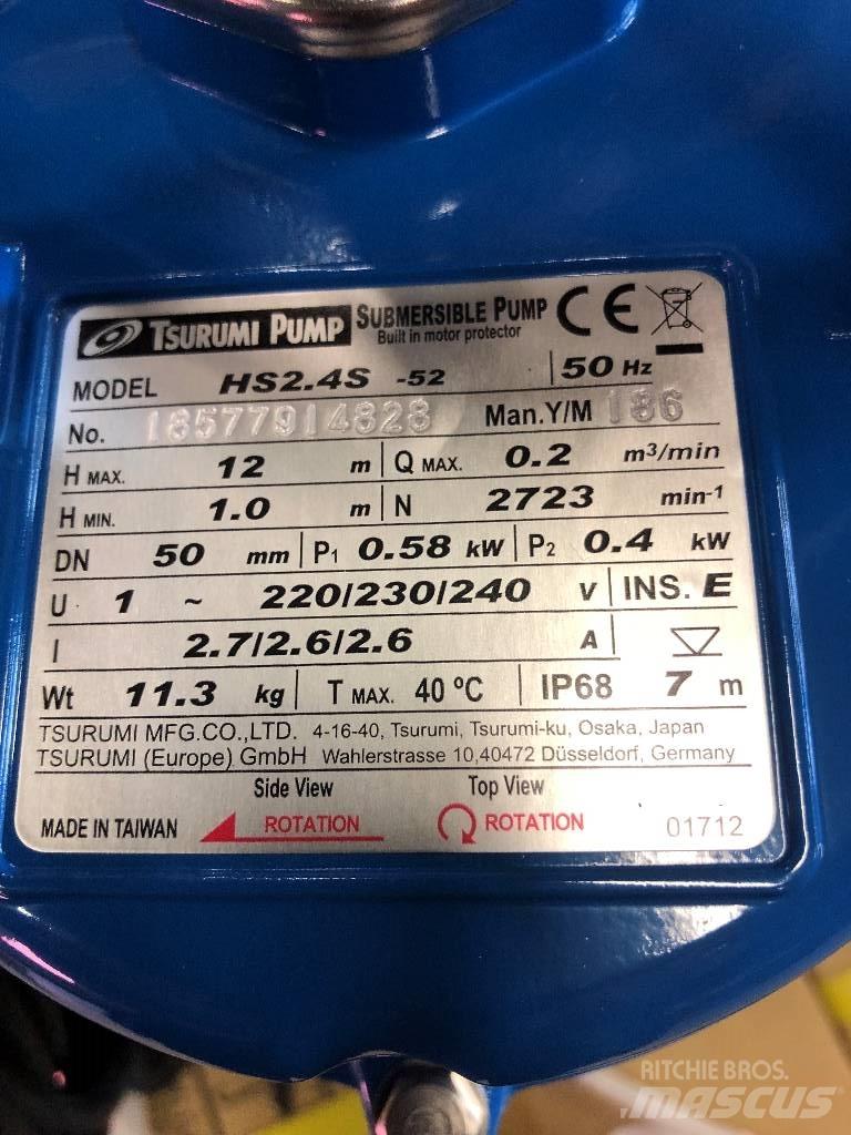 Tsurumi HS2.4S-52 Ďalšie komponenty