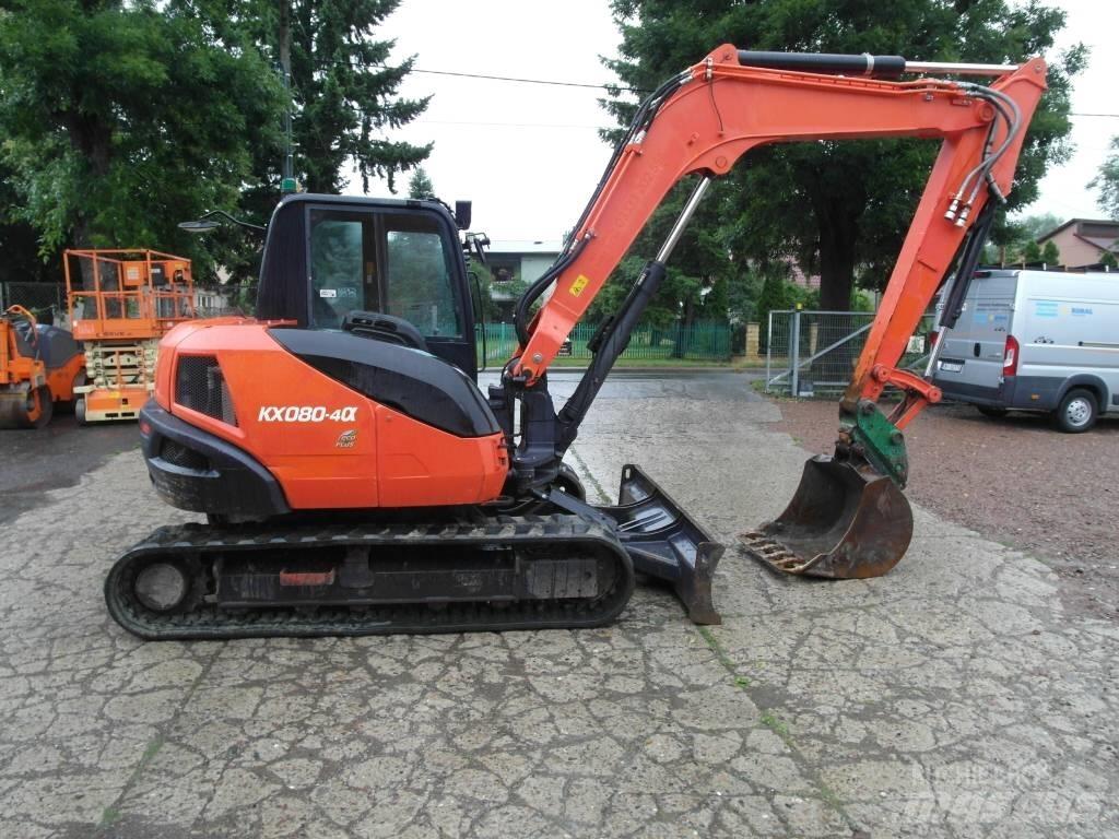 Kubota KX 080-4 Midi rýpadlá 7 t - 12 t