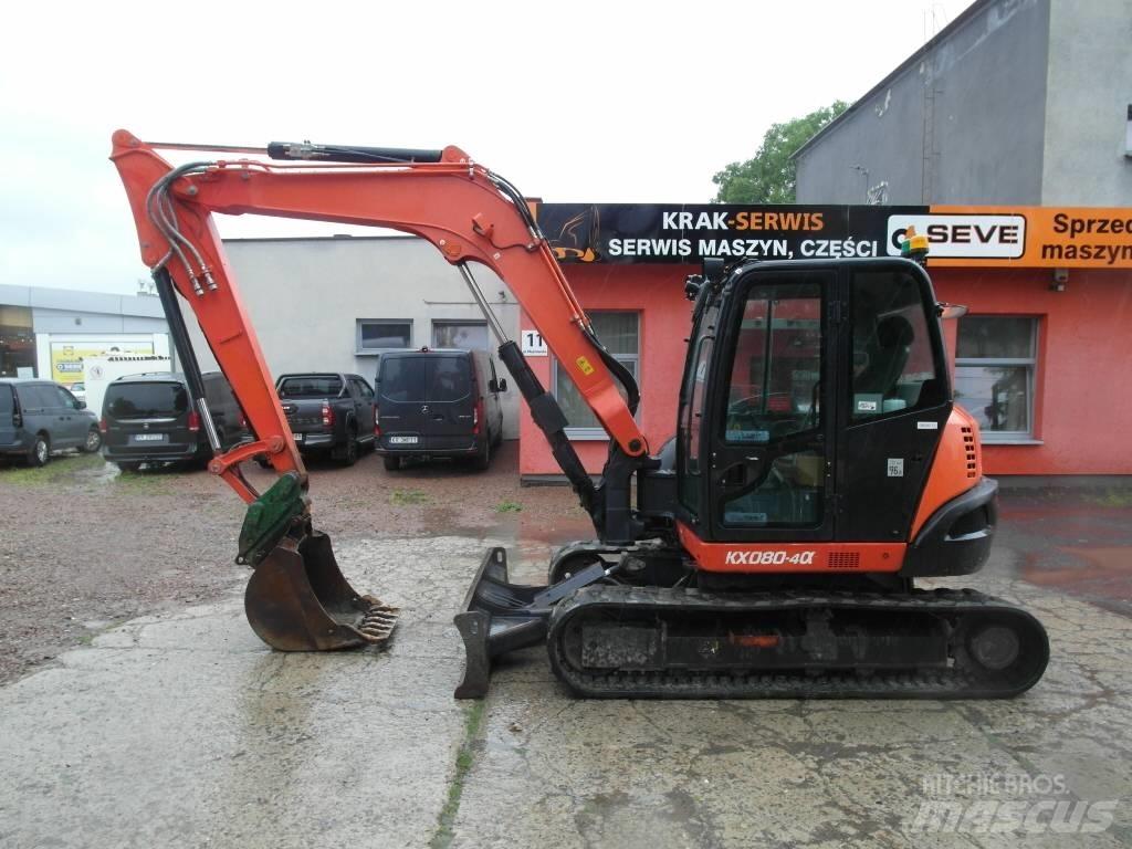 Kubota KX 080-4 Midi rýpadlá 7 t - 12 t