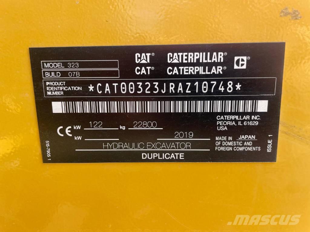 CAT 323NG Pásové rýpadlá
