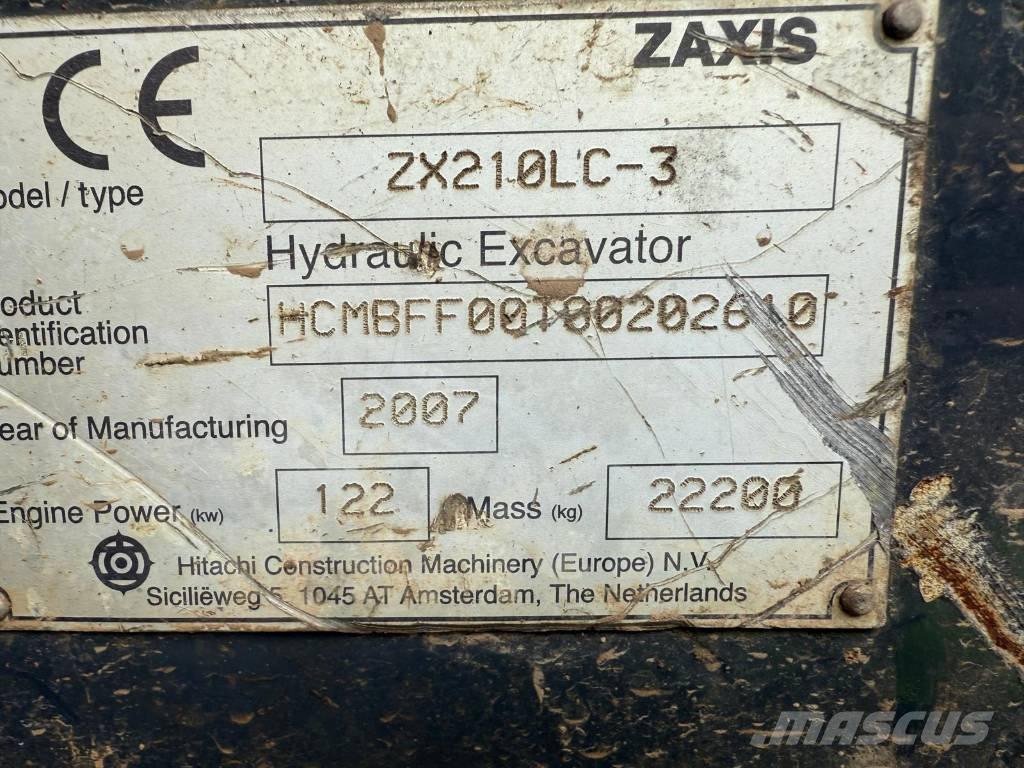 Hitachi ZX 210 LC-3 Pásové rýpadlá