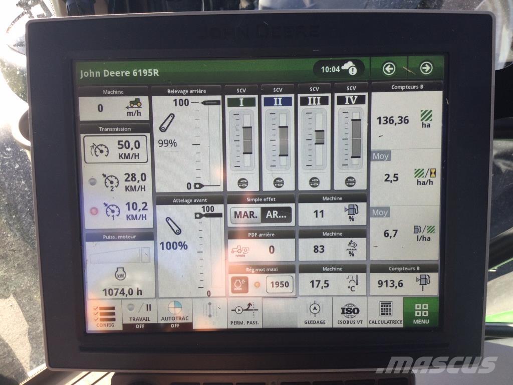 John Deere 6195R Traktory