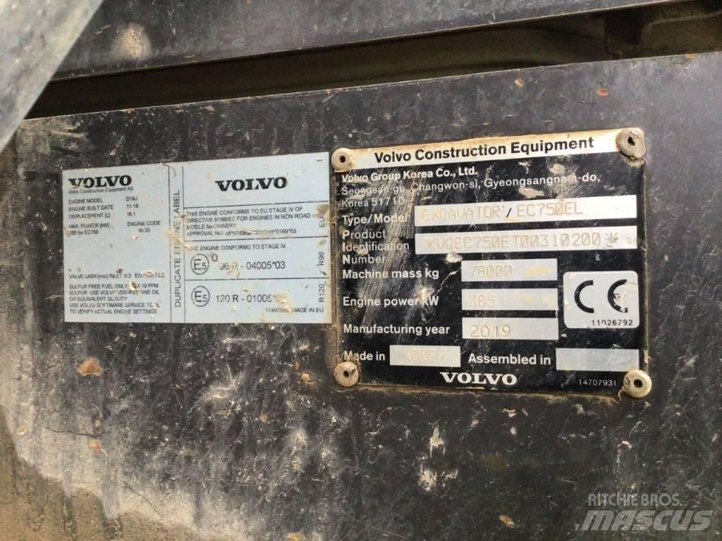 Volvo EC 750 E Pásové rýpadlá