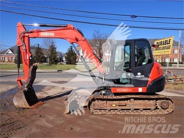 Kubota KX080-4 Pásové rýpadlá