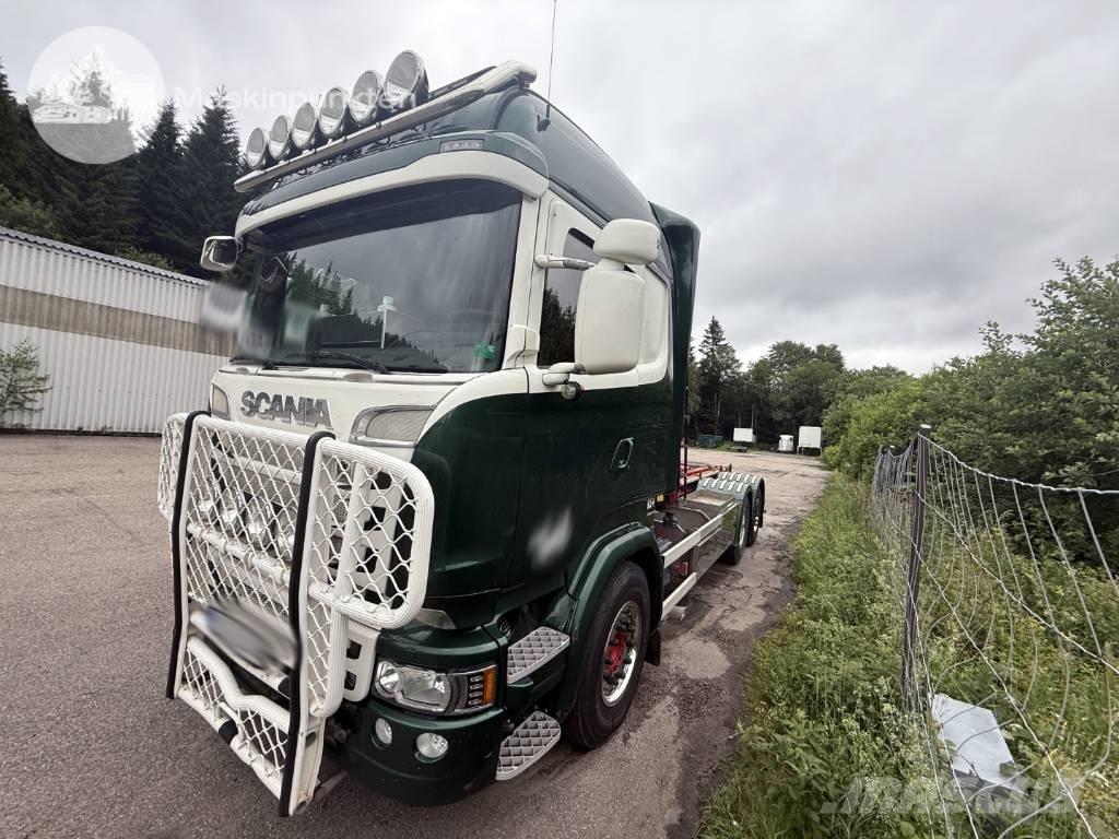 Scania R 520 LB Hákový nosič kontajnerov