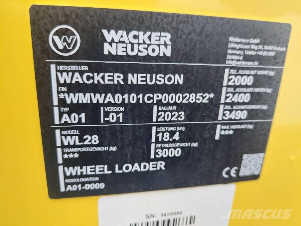 Wacker Neuson WL28 Kolesové nakladače
