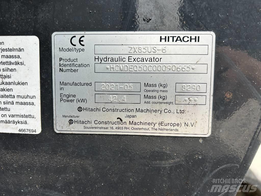 Hitachi ZX85U-6 Midi rýpadlá 7 t - 12 t