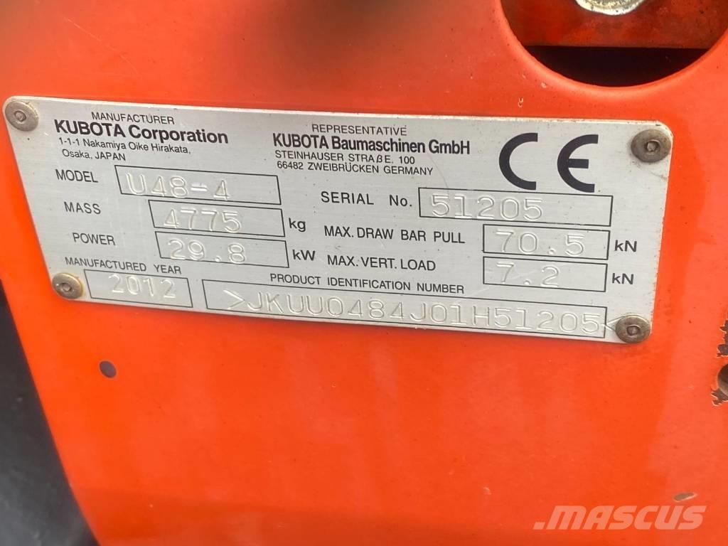 Kubota U 48-4 Mini rýpadlá < 7t