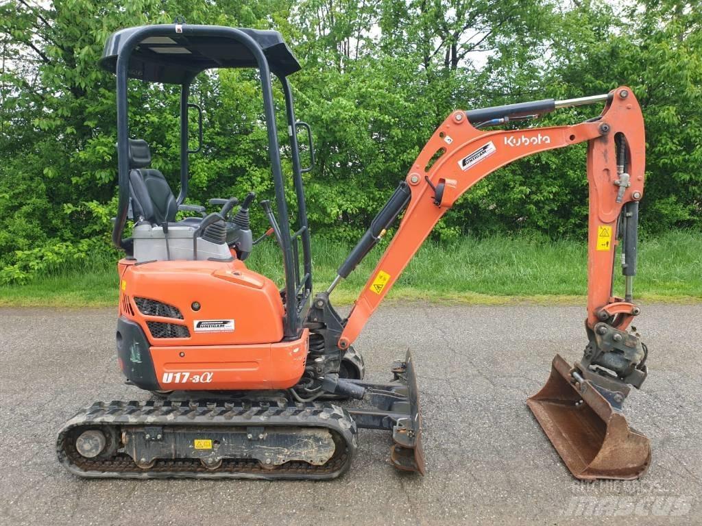 Kubota U 17-3a Mini rýpadlá < 7t
