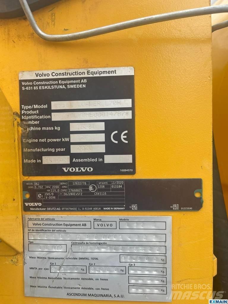 Volvo L 70 H Kolesové nakladače