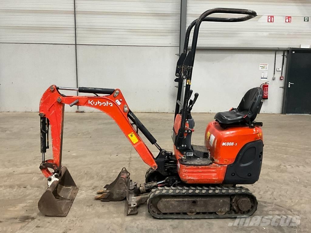 Kubota K 008-3 Mini rýpadlá < 7t