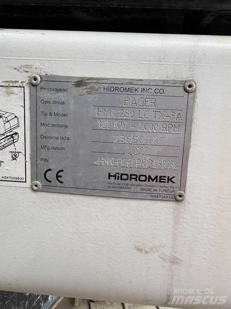Hidromek 230 LC TX Demolačné rýpadlá
