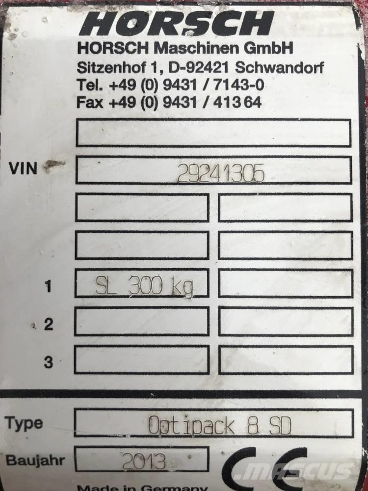 Horsch Optipack 8 SD Tanierové brány