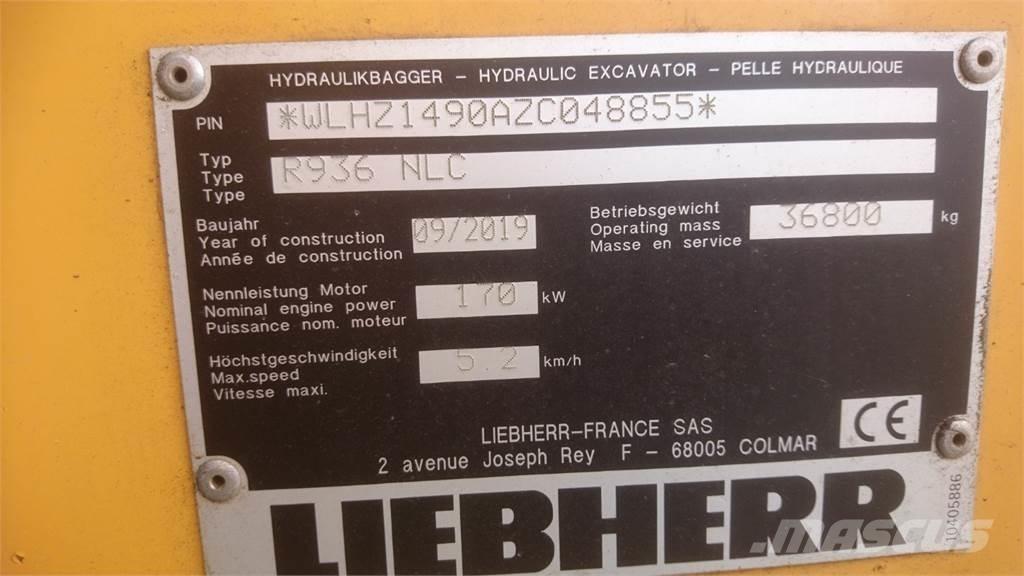 Liebherr R936 NLC Pásové rýpadlá