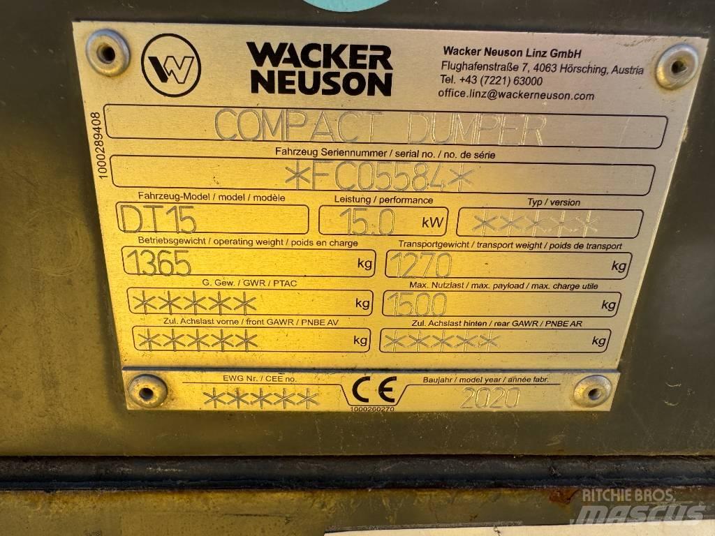 Wacker Neuson DT15 Pásové sklápače