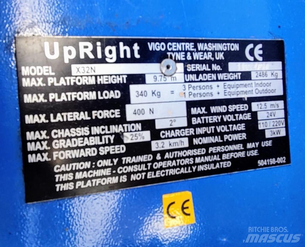 UpRight X32N Nožnicové zdvíhacie plošiny
