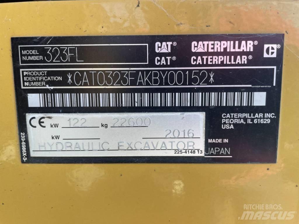 CAT 323F L Pásové rýpadlá
