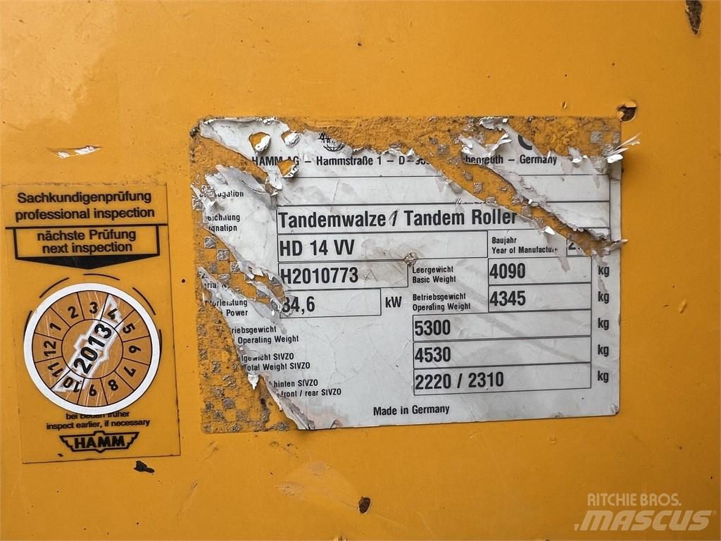 Hamm HD 14 VV Tandemové valce
