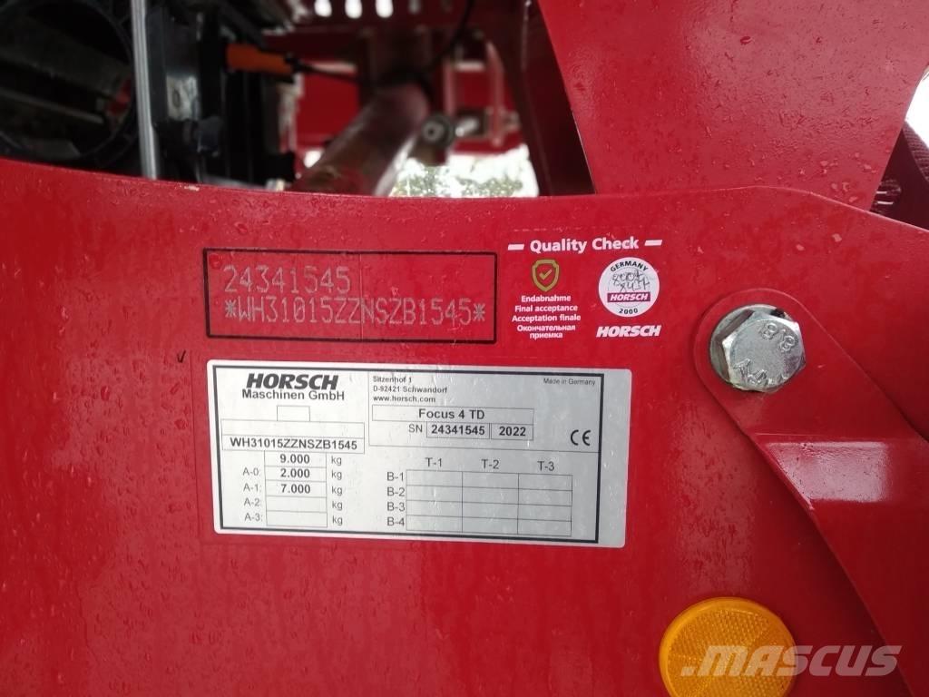 Horsch Focus 4 TD Mechanické sejačky