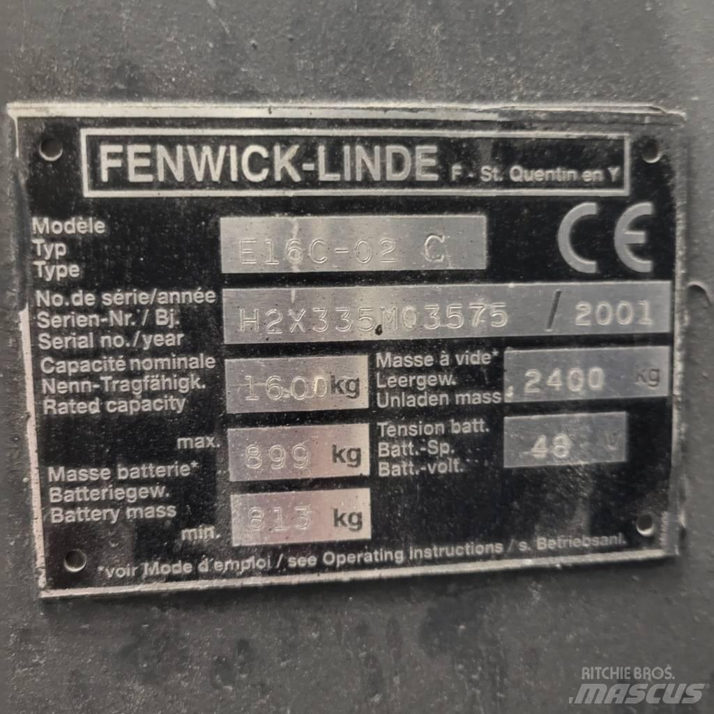 Linde E16C-02 Akumulátorové vozíky