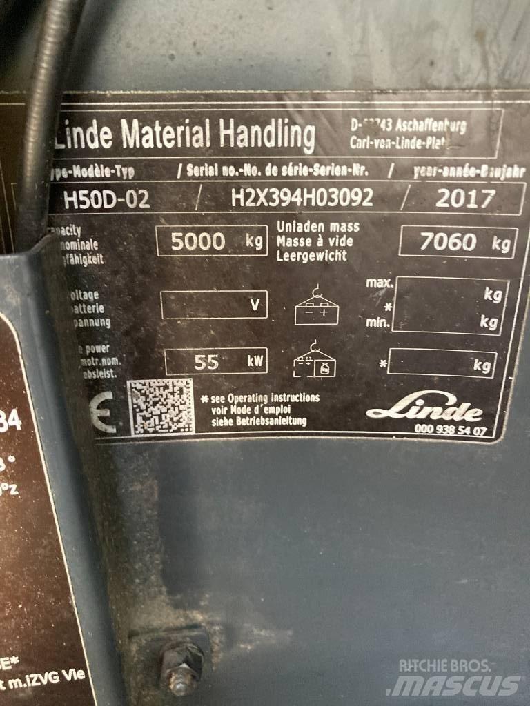 Linde H50D/394 Dieselové vozíky