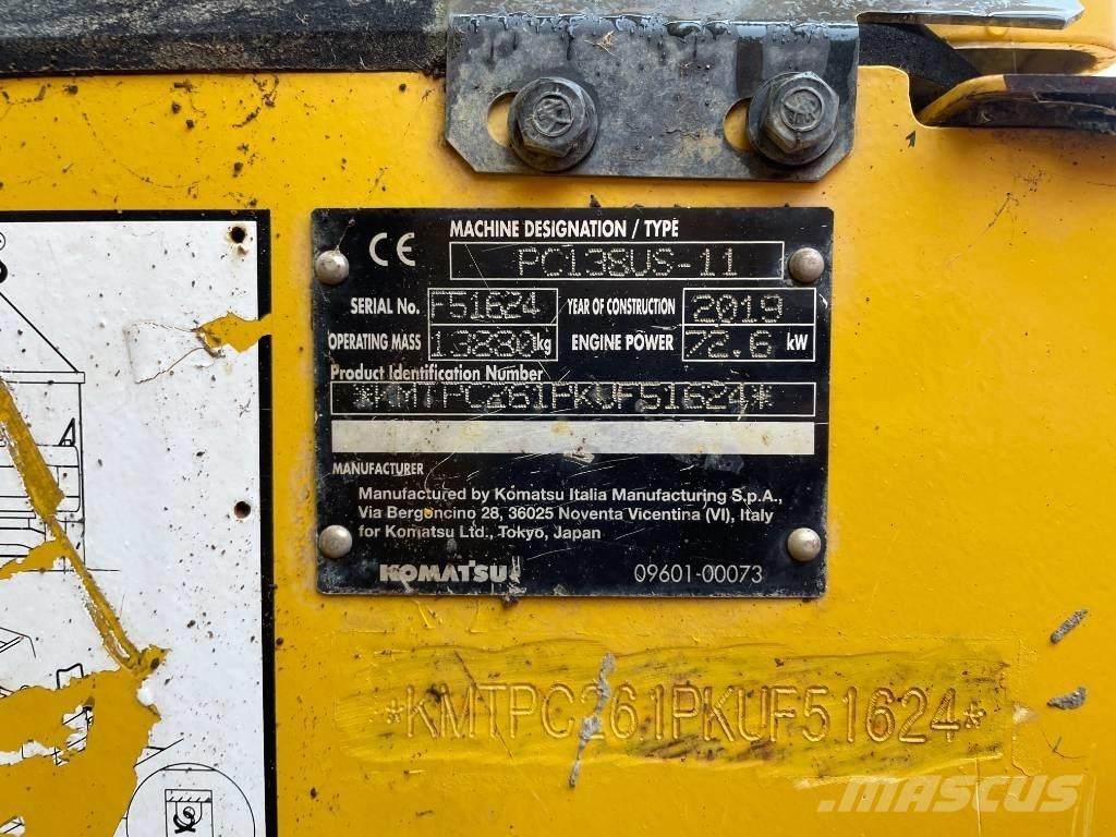 Komatsu PC 138 US-11 Pásové rýpadlá