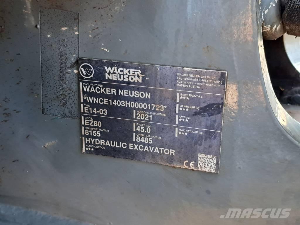 Wacker Neuson EZ 80 Pásové rýpadlá